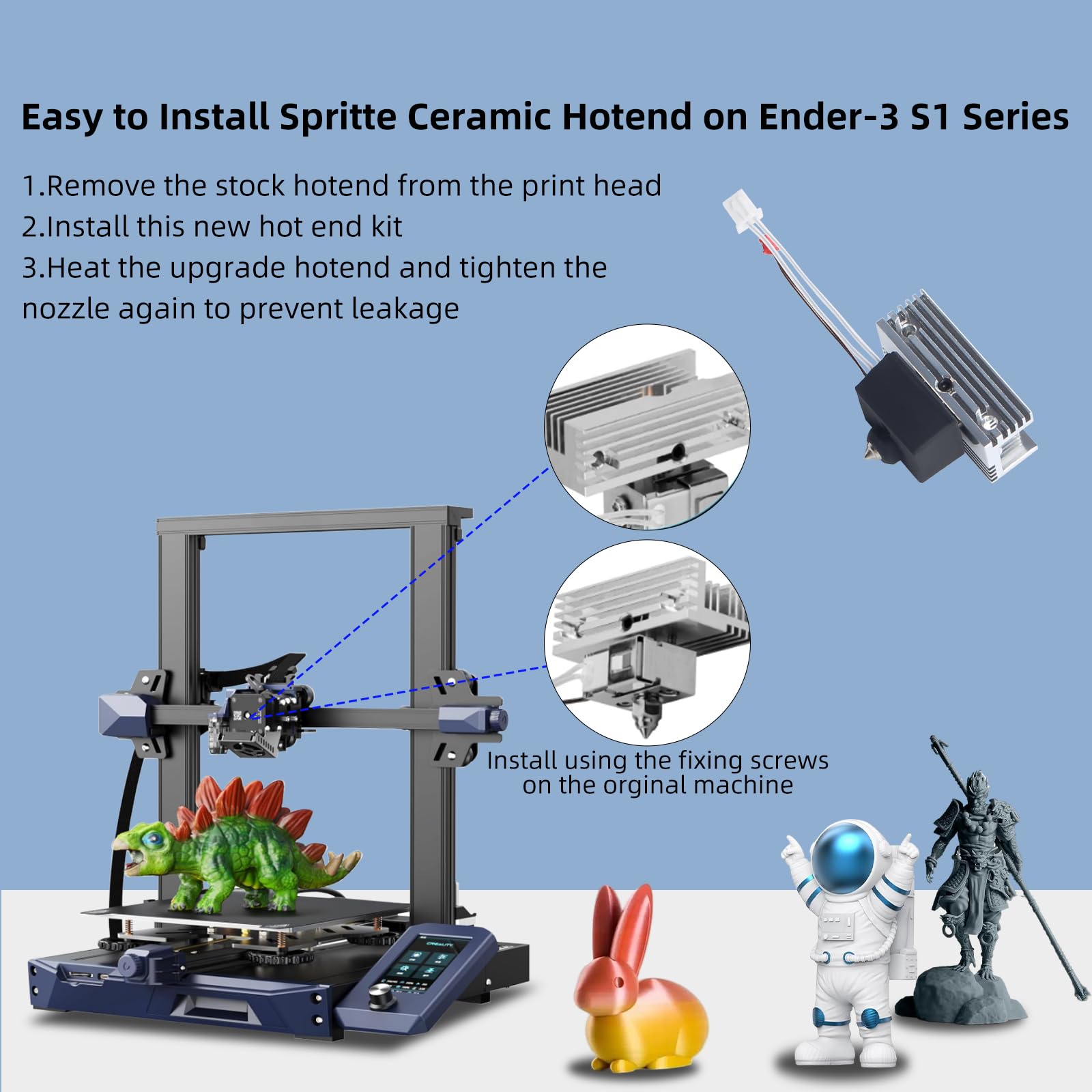 Amazon.com: Upgrade Ender 3 S1 Pro Spriite Extruder Hotend